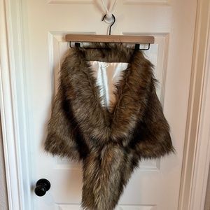 Faux Fur Shawl Wrap